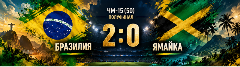 ЧМ-15 (50) - Бразилия - Ямайка 2-0 - 800